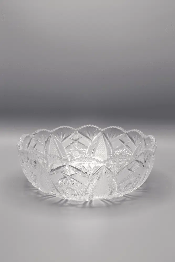 Krištáľová brúsená misa ÚSVIT 21,5 cm