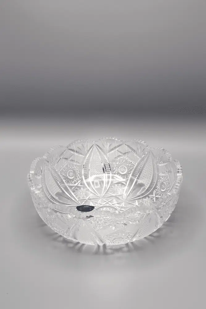 Krištáľová brúsená misa ÚSVIT 21,5 cm