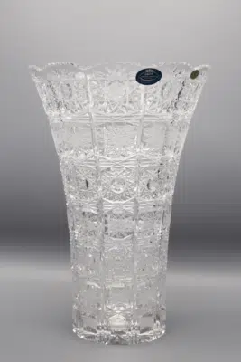 Vágott kristályváza ÚSVIT 25,5 cm