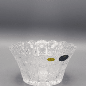 Vágott kristálytál ÚSVIT 14 cm