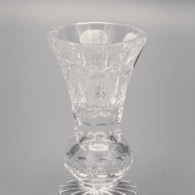 Vágott kristályváza ÚSVIT 8 cm