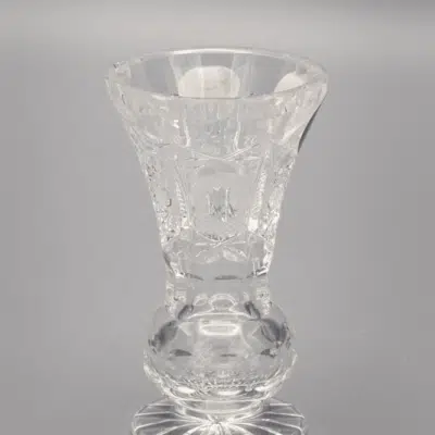Krištáľová brúsená váza ÚSVIT 8 cm
