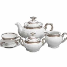 Teáskészlet platina Marionette 6 személyre
