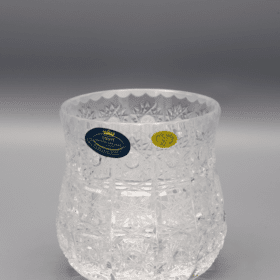 Vágott kristályváza ÚSVIT 10 cm