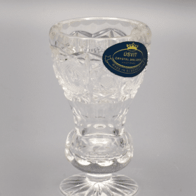 Vágott kristályváza ÚSVIT 8 cm