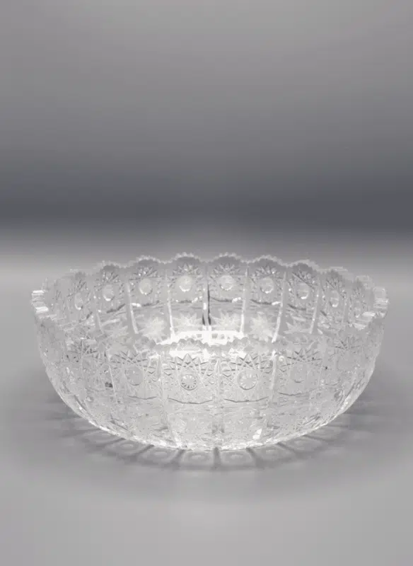 ÚSVIT 21,5 cm-es kristály csiszolt tál