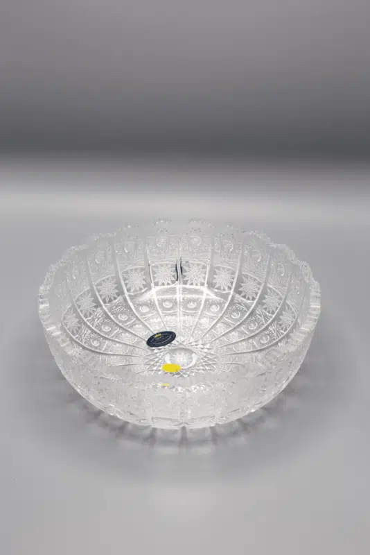 ÚSVIT 21,5 cm-es kristály csiszolt tál - Image 2