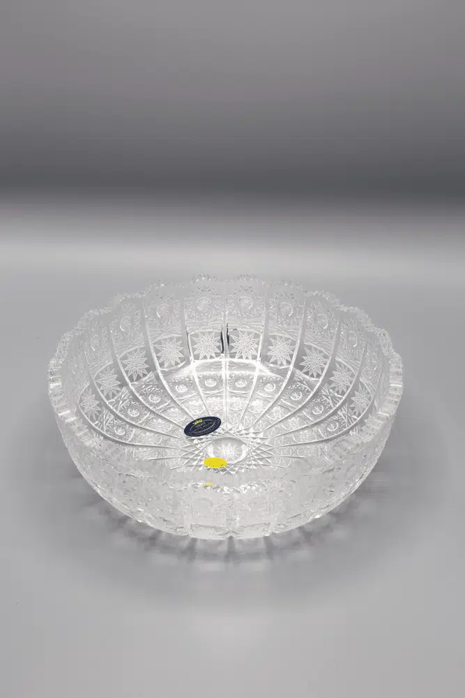 ÚSVIT 21,5 cm-es kristály csiszolt tál - Image 2