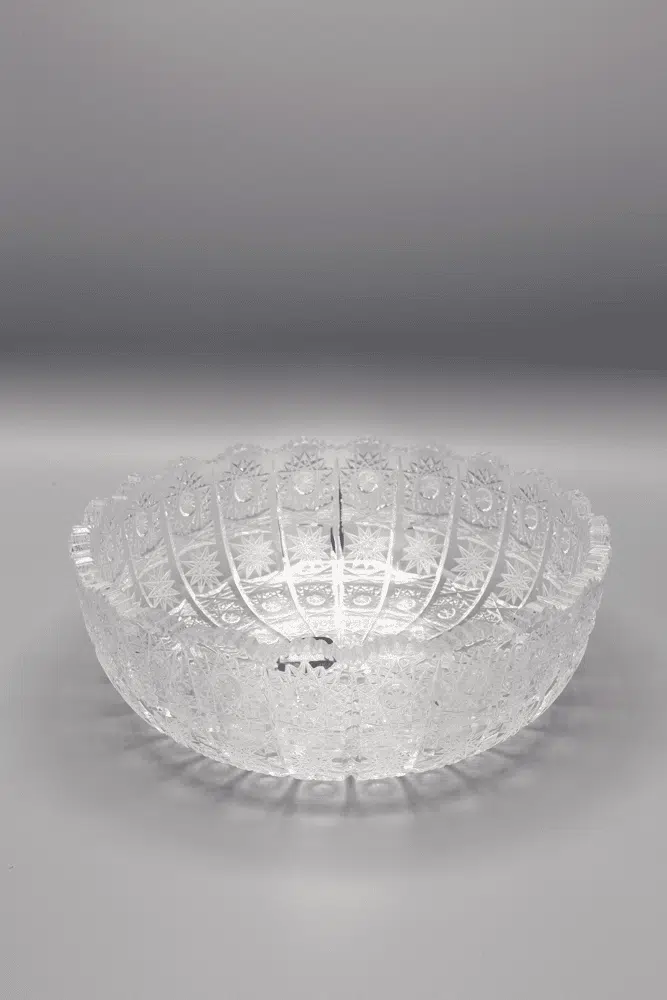 ÚSVIT 21,5 cm-es kristály csiszolt tál - Image 3