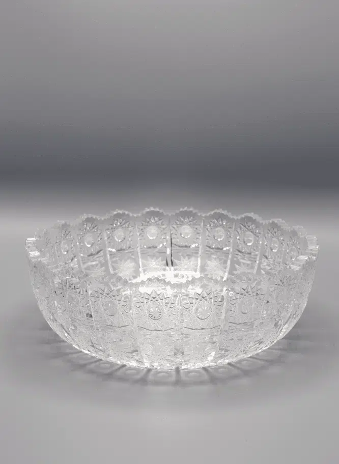 Krištáľová brúsená misa ÚSVIT 21,5 cm
