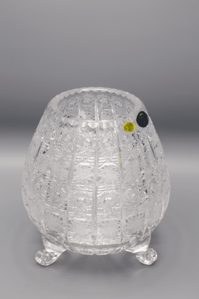 Vágott kristályváza lábakon ÚSVIT 19 cm - Image 2