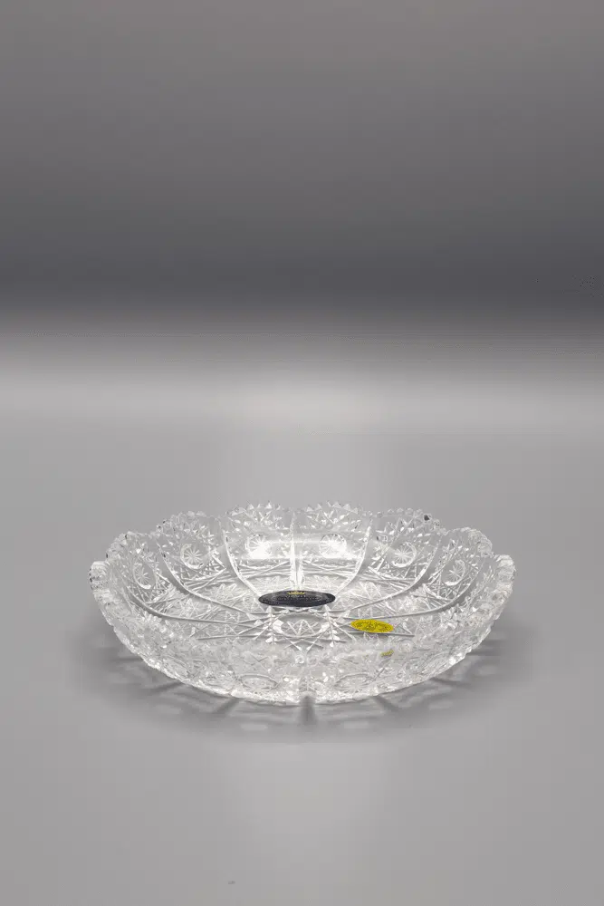 Krištáľový brúsený tanier ÚSVIT 14 cm
