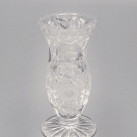 Vágott kristályváza ÚSVIT 8 cm