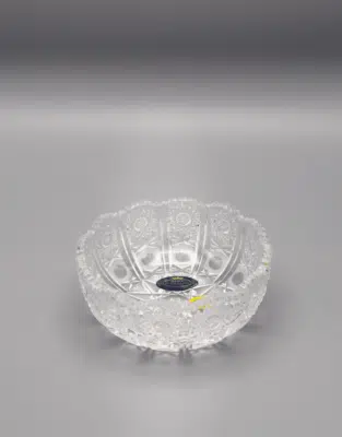 Vágott kristálytál ÚSVIT 12 cm