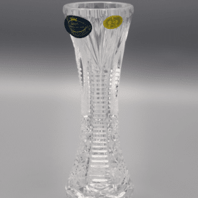 Vágott kristályváza ÚSVIT 15 cm