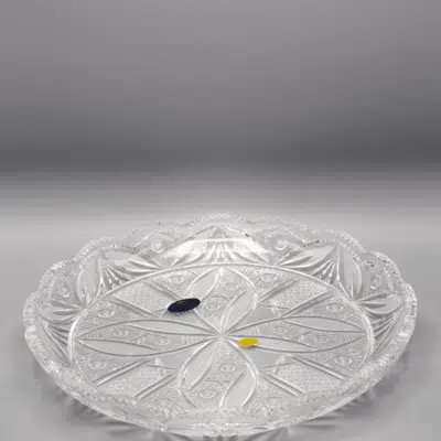 Krištáľový brúsený tanier ÚSVIT 27 cm
