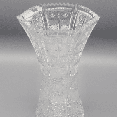 Krištáľová brúsená váza ÚSVIT 21 cm