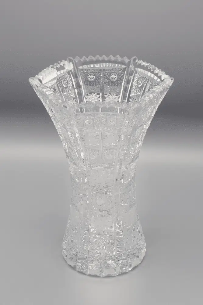 Krištáľová brúsená váza ÚSVIT 21 cm