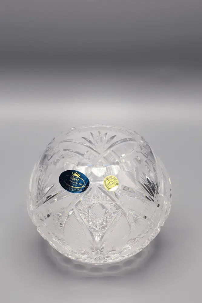 Kristálycsiszolású gömbváza ÚSVIT 10 cm - Image 2