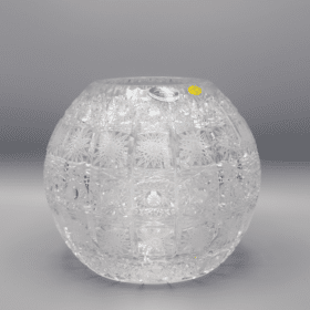 Kristálycsiszolású gömbváza ÚSVIT 18 cm