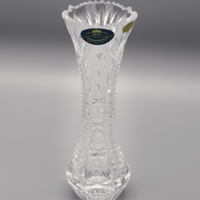 Krištáľová brúsená váza ÚSVIT 18 cm