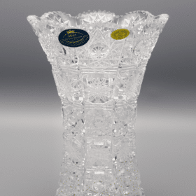Vágott kristályváza ÚSVIT 18 cm