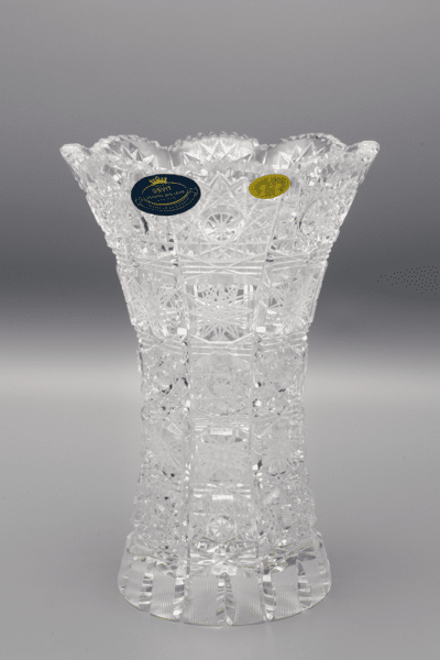 Krištáľová brúsená váza ÚSVIT 18 cm
