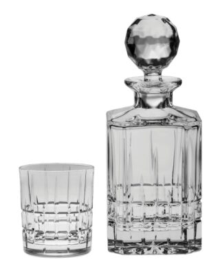 Szett kristálycsiszolású whiskys üveg DOWPER 1 + 6 pohár