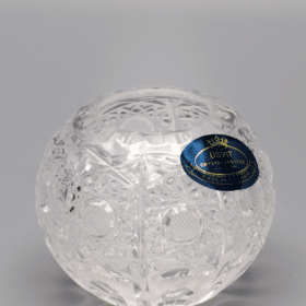 Kristálycsiszolású gömbváza ÚSVIT 6 cm