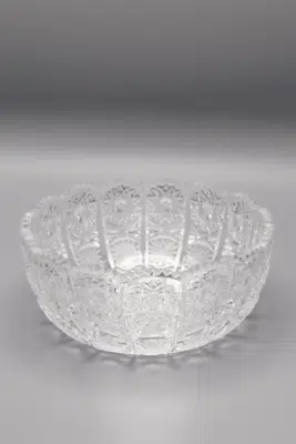 ÚSVIT 16 cm-es kristály csiszolt tál