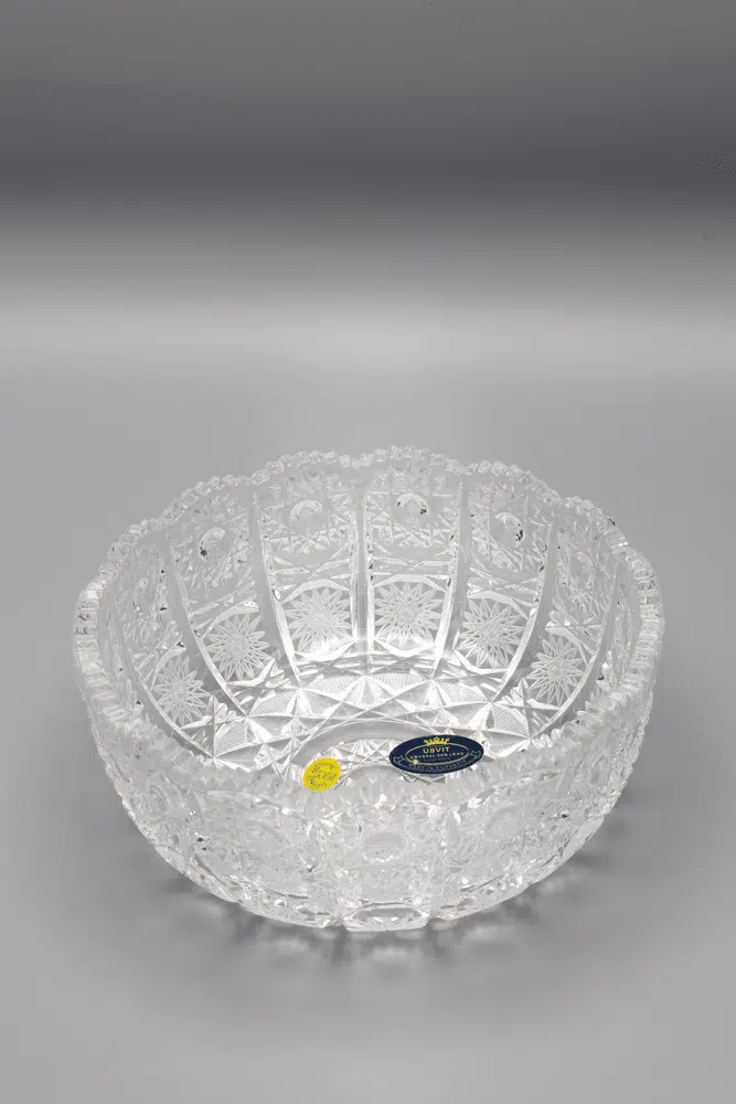 Krištáľová brúsená misa ÚSVIT 16 cm