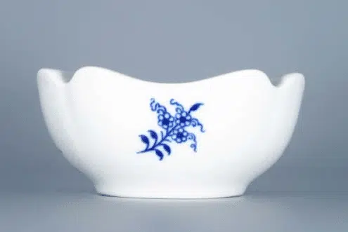 Cibulák – Popolník 4-hranný 12,5 cm – originál cibuľový porcelán 1. akosť