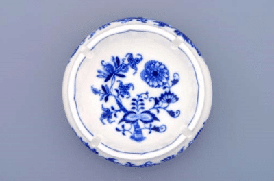 Cibulák – Popolník okrúhly 13 cm – originál cibuľový porcelán 1. akosť