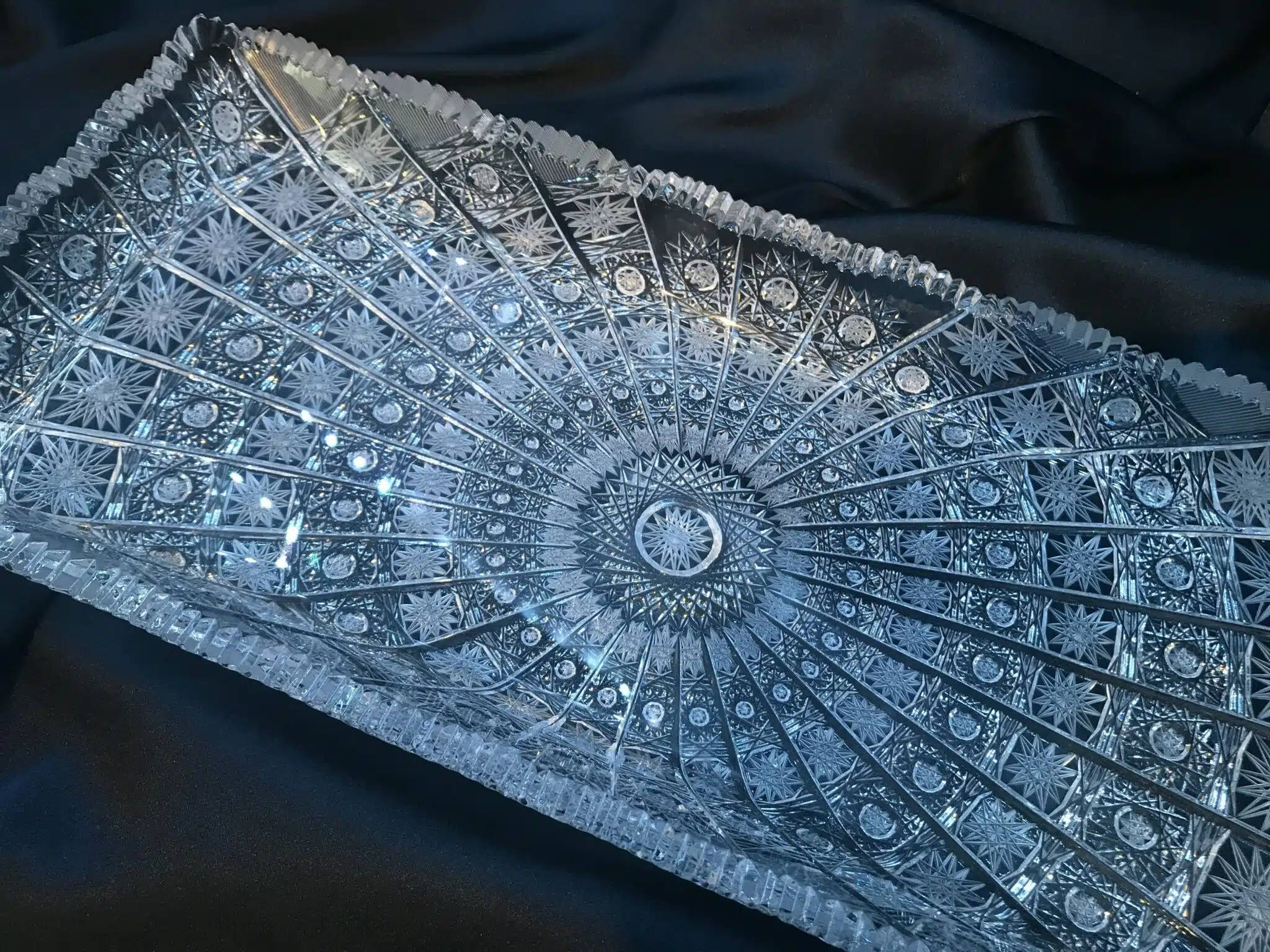 Krištáľová brúsená exkluzívna platňa 45 cm