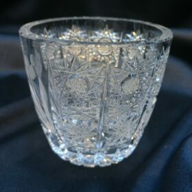Crystal vágott cukortartó 10 cm