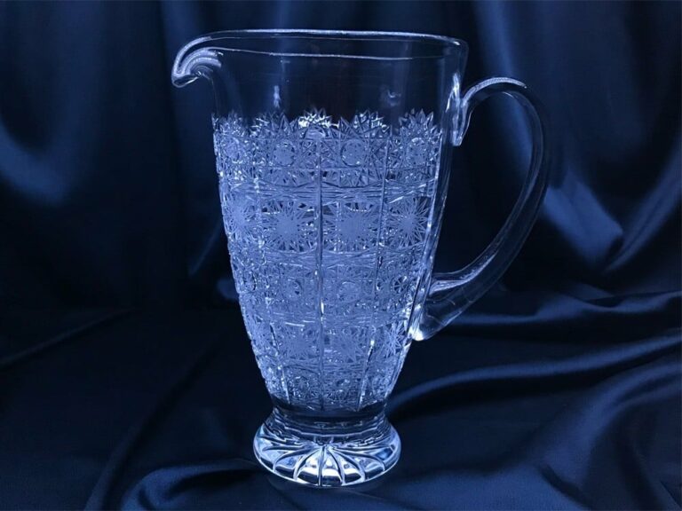Vágott kristály kancsó 1200 ml