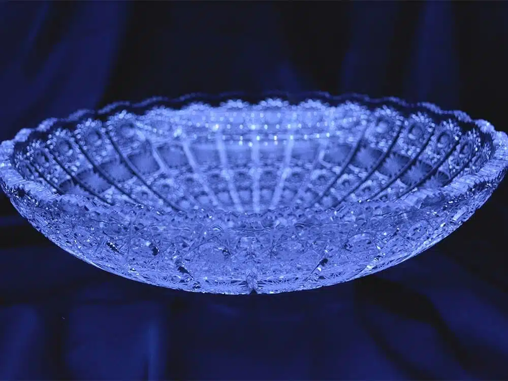 Krištáľová brúsená miska 35 cm
