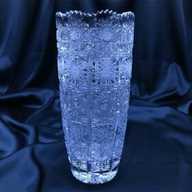 Vágott kristályváza 20 cm