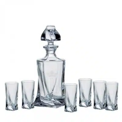 Quad Liqueur készlet 1 + 6 pohár (magas poharak)