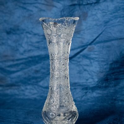 Krištáľová brúsená váza 15 cm