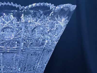 Vágott kristályváza 30 cm - Image 4