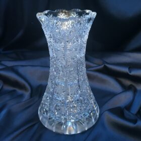 Vágott kristályváza 21 cm