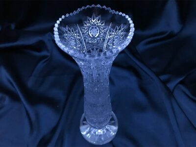 Vágott kristályváza 23 cm - Image 8
